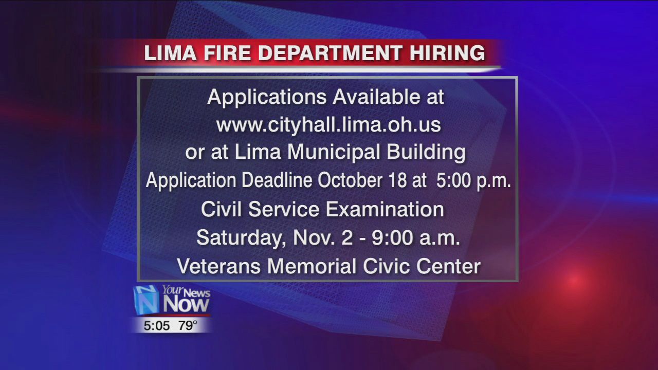 Lima Fire Department hiring new firefighters